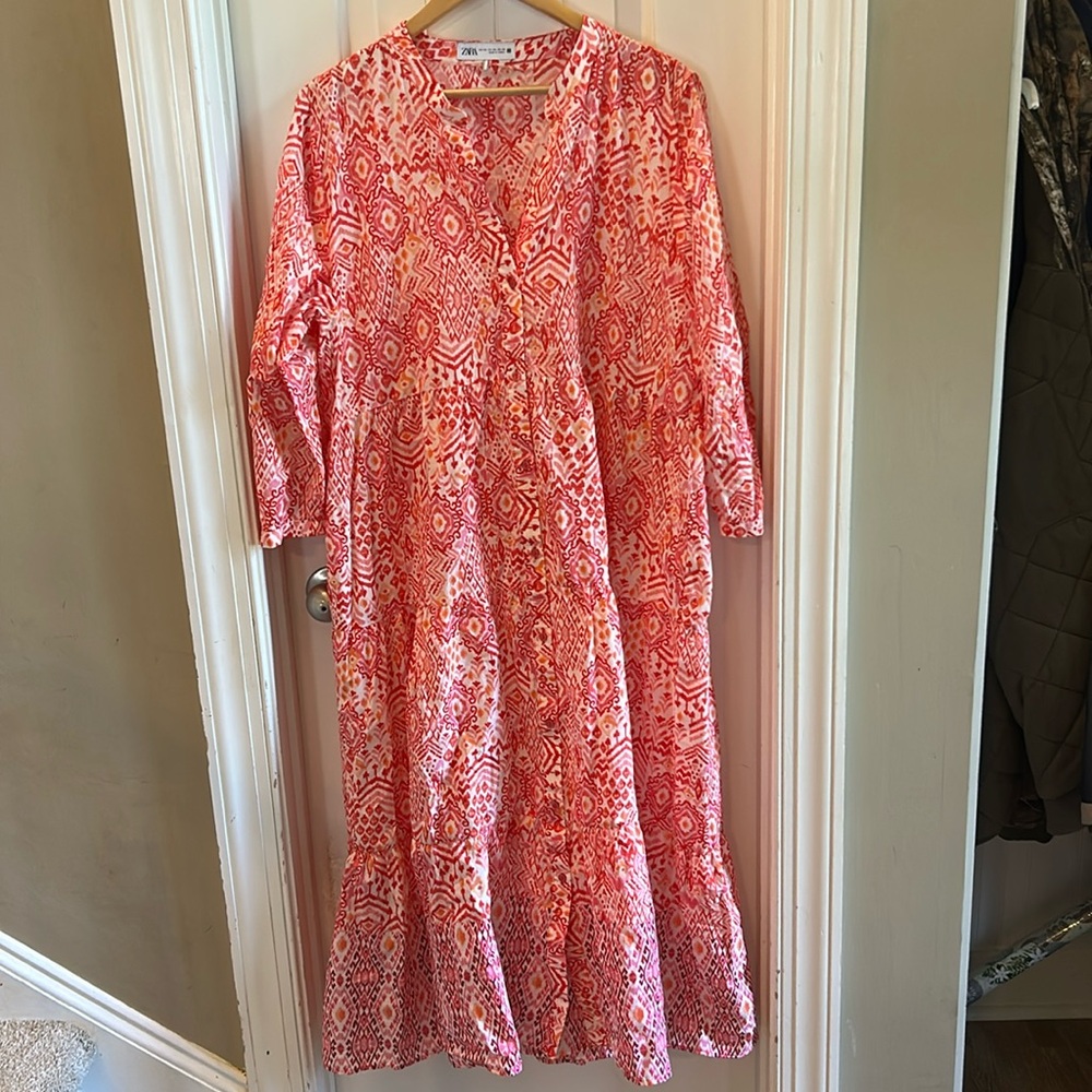 Zara Printed Maxi dress
